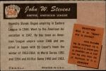 1955 Bowman #258  John Stevens  Back Thumbnail