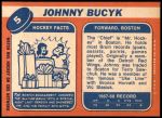 1968 Topps #5  Johnny Bucyk  Back Thumbnail