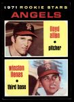 1971 Topps #152   -  Lloyd Allen / Winston Llenas Angels Rookies Front Thumbnail