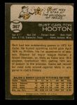 1973 Topps #367  Burt Hooton  Back Thumbnail