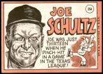 1969 Topps #254  Joe Schultz  Back Thumbnail