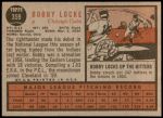 1962 Topps #359  Bobby Locke  Back Thumbnail