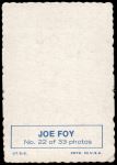 1969 Topps Deckle Edge #22 FOY Joe Foy  Back Thumbnail