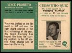 1966 Philadelphia #188  Vince Promuto  Back Thumbnail