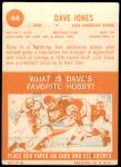 1963 Topps #44  Deacon  Jones  Back Thumbnail