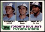 1982 Topps #203   -  David Wells / Jesse Barfield / Brian Milner Blue Jays Rookies Front Thumbnail