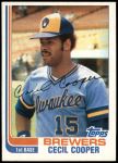 1982 Topps #675  Cecil Cooper  Front Thumbnail