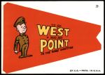 1967 1967 Topps Comic Pennant #29   West Point Front Thumbnail
