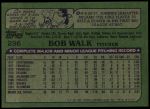 1982 Topps #296  Bob Walk  Back Thumbnail