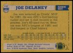 1982 Topps #112  Joe Delaney  Back Thumbnail