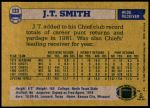 1982 Topps #123  J.T.Smith  Back Thumbnail