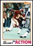 1982 Topps #113   -  Joe Delaney In Action Front Thumbnail