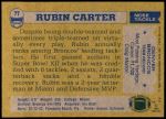 1982 Topps #77  Rubin Carter  Back Thumbnail