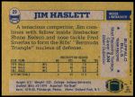 1982 Topps #29  Jim Haslett  Back Thumbnail