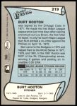 1989 Pacific Legends #219  Burt Hooton  Back Thumbnail