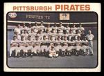 1973 Topps #26   Pirates Team Front Thumbnail