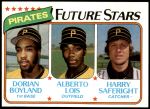 1980 Topps #683   -  Dorian Boyland / Alberto Lois / Harry Saferight  Pirates Rookies Front Thumbnail
