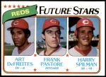 1980 Topps #677   -  Art DeFreites / Frank Pastore / Harry Spilman  Reds Rookies Front Thumbnail