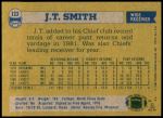 1982 Topps #123  J.T.Smith  Back Thumbnail