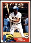 1981 Topps #555  Cecil Cooper  Front Thumbnail