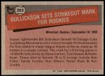 1981 Topps #203   -  Bill Gullickson Record Breaker Back Thumbnail