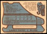 1979 O-Pee-Chee #57  Larry Patey  Back Thumbnail