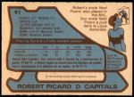1979 O-Pee-Chee #91  Robert Picard  Back Thumbnail