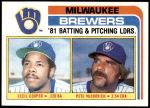 1982 Topps #703   -  Cecil Cooper / Pete Vuckovich Brewers Leaders Front Thumbnail