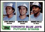 1982 Topps #203   -  David Wells / Jesse Barfield / Brian Milner Blue Jays Rookies Front Thumbnail