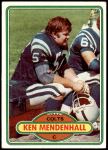 1980 Topps #67  Ken Mendenhall  Front Thumbnail