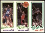 1980 Topps   -  George Johnson / Caldwell Jones / Sam Lacey 156 / 175 / 129 Front Thumbnail
