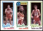 1980 Topps   -  Rudy Tomjanovich / Eddie Johnson / Doug Collins 111 / 13 / 179 Front Thumbnail