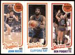 1980 Topps   -  John Roche / Clifford Ray / Ben Poquette 74 / 99 / 235 Front Thumbnail