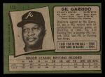 1971 Topps #173  Gil Garrido  Back Thumbnail
