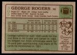 1984 Topps #305  George Rogers  Back Thumbnail