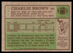 1984 Topps #377  Charlie Brown  Back Thumbnail