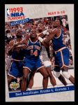 1993 Upper Deck #186   -  Anthony Mason / Patrick Ewing Playoff Highlights Front Thumbnail