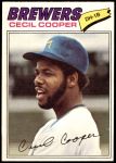 1977 O-Pee-Chee #102  Cecil Cooper  Front Thumbnail