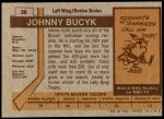 1973 Topps #26  Johnny Bucyk   Back Thumbnail