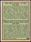 1971 O-Pee-Chee #255   -  Johnny Bucyk 1st All-Star Team Back Thumbnail