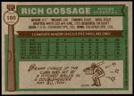 1976 Topps #180  Goose Gossage  Back Thumbnail