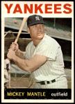 1964 Topps #50  Mickey Mantle  Front Thumbnail