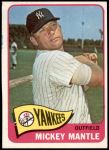 1965 Topps #350  Mickey Mantle  Front Thumbnail