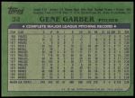 1982 Topps #32  Gene Garber  Back Thumbnail