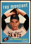 1959 Topps #332  Ray Monzant  Front Thumbnail