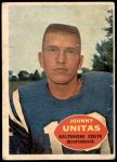 1960 Topps #1  Johnny Unitas  Front Thumbnail