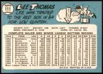 1965 Topps #111  Lee Thomas  Back Thumbnail