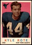 1959 Topps #7  Kyle Rote  Front Thumbnail