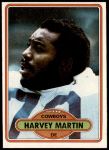 1980 Topps #270  Harvey Martin  Front Thumbnail