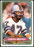 1980 Topps #443  Curtis Brown  Front Thumbnail